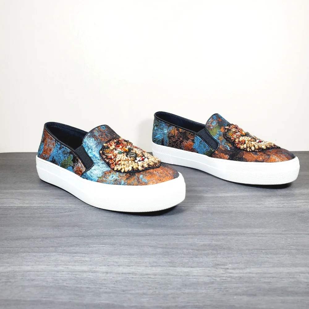 Steve Madden Fiasco Beaded Lion Sneaker size 7 - Picture 3 of 10